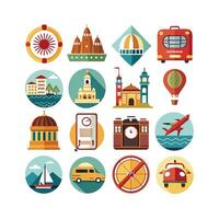 Travel Icon Set Collection for Documents, Websites and Mobile Applications vector