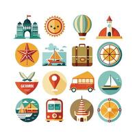 Travel Icon Set Collection for Documents, Websites and Mobile Applications vector
