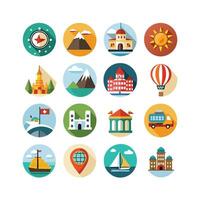Travel Icon Set Collection for Documents, Websites and Mobile Applications vector