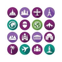 Travel Icon Set Collection for Documents, Websites and Mobile Applications vector