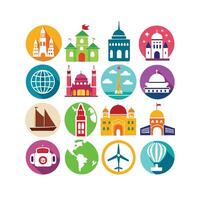 Travel Icon Set Collection for Documents, Websites and Mobile Applications vector