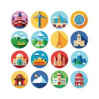 Travel Icon Set Collection for Documents, Websites and Mobile Applications vector