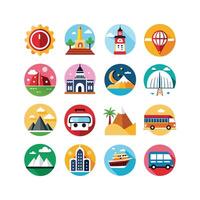Travel Icon Set Collection for Documents, Websites and Mobile Applications vector