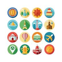 Travel Icon Set Collection for Documents, Websites and Mobile Applications vector
