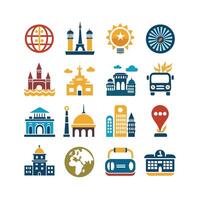 Travel Icon Set Collection for Documents, Websites and Mobile Applications vector