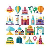 Travel Icon Set Collection for Documents, Websites and Mobile Applications vector
