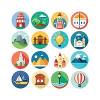 Travel Icon Set Collection for Documents, Websites and Mobile Applications vector