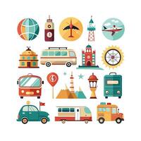 Travel Icon Set Collection for Documents, Websites and Mobile Applications vector