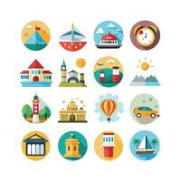 Travel Icon Set Collection for Documents, Websites and Mobile Applications vector