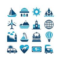 Travel Icon Set Collection for Documents, Websites and Mobile Applications vector