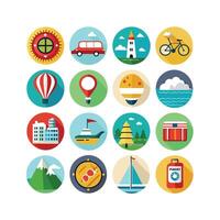 Travel Icon Set Collection for Documents, Websites and Mobile Applications vector
