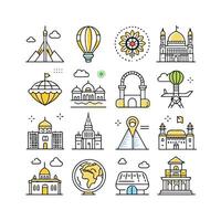 Travel Icon Set Collection for Documents, Websites and Mobile Applications vector