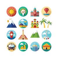 Travel Icon Set Collection for Documents, Websites and Mobile Applications vector