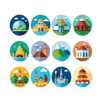 Travel Icon Set Collection for Documents, Websites and Mobile Applications vector