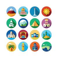 Travel Icon Set Collection for Documents, Websites and Mobile Applications vector