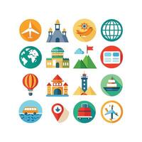 Travel Icon Set Collection for Documents, Websites and Mobile Applications vector