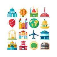 Travel Icon Set Collection for Documents, Websites and Mobile Applications vector