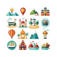 Travel Icon Set Collection for Documents, Websites and Mobile Applications vector