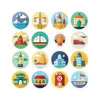Travel Icon Set Collection for Documents, Websites and Mobile Applications vector