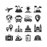 Travel Icon Set Collection for Documents, Websites and Mobile Applications vector