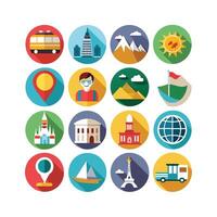 Travel Icon Set Collection for Documents, Websites and Mobile Applications vector