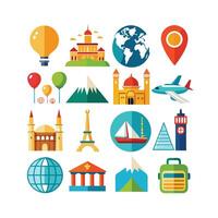 Travel Icon Set Collection for Documents, Websites and Mobile Applications vector