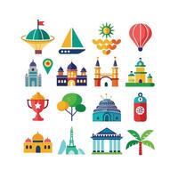 Travel Icon Set Collection for Documents, Websites and Mobile Applications vector