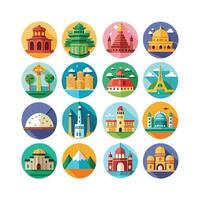 Travel Icon Set Collection for Documents, Websites and Mobile Applications vector