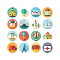Travel Icon Set Collection for Documents, Websites and Mobile Applications vector