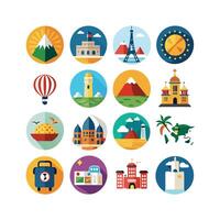 Travel Icon Set Collection for Documents, Websites and Mobile Applications vector