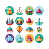 Travel Icon Set Collection for Documents, Websites and Mobile Applications vector