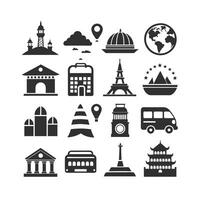 Travel Icon Set Collection for Documents, Websites and Mobile Applications vector