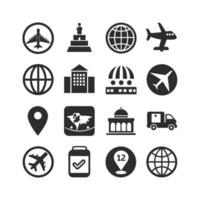 Travel Icon Set Collection for Documents, Websites and Mobile Applications vector