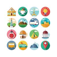 Travel Icon Set Collection for Documents, Websites and Mobile Applications vector