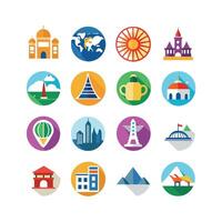 Travel Icon Set Collection for Documents, Websites and Mobile Applications vector