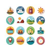 Travel Icon Set Collection for Documents, Websites and Mobile Applications vector