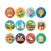 Travel Icon Set Collection for Documents, Websites and Mobile Applications vector