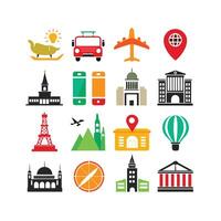 Travel Icon Set Collection for Documents, Websites and Mobile Applications vector