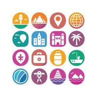Travel Icon Set Collection for Documents, Websites and Mobile Applications vector