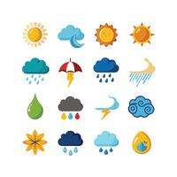 Weather Icon Set Collection for Websites and Mobile Applications vector
