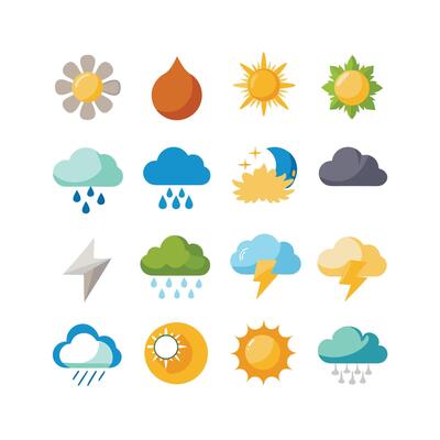 Weather Icon Set Collection for Websites and Mobile Applications