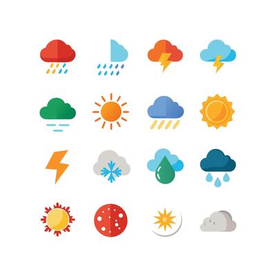 Weather Icon Set Collection for Websites and Mobile Applications