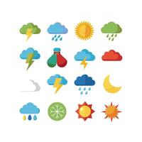Weather Icon Set Collection for Websites and Mobile Applications vector