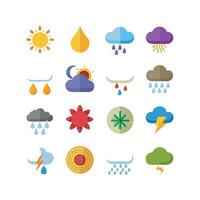 Weather Icon Set Collection for Websites and Mobile Applications vector