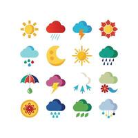 Weather Icon Set Collection for Websites and Mobile Applications vector