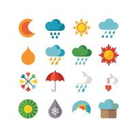 Weather Icon Set Collection for Websites and Mobile Applications vector