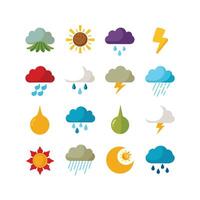 Weather Icon Set Collection for Websites and Mobile Applications vector