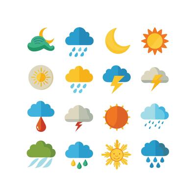 Weather Icon Set Collection for Websites and Mobile Applications