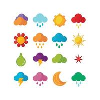 Weather Icon Set Collection for Websites and Mobile Applications vector
