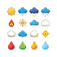 Weather Icon Set Collection for Websites and Mobile Applications vector